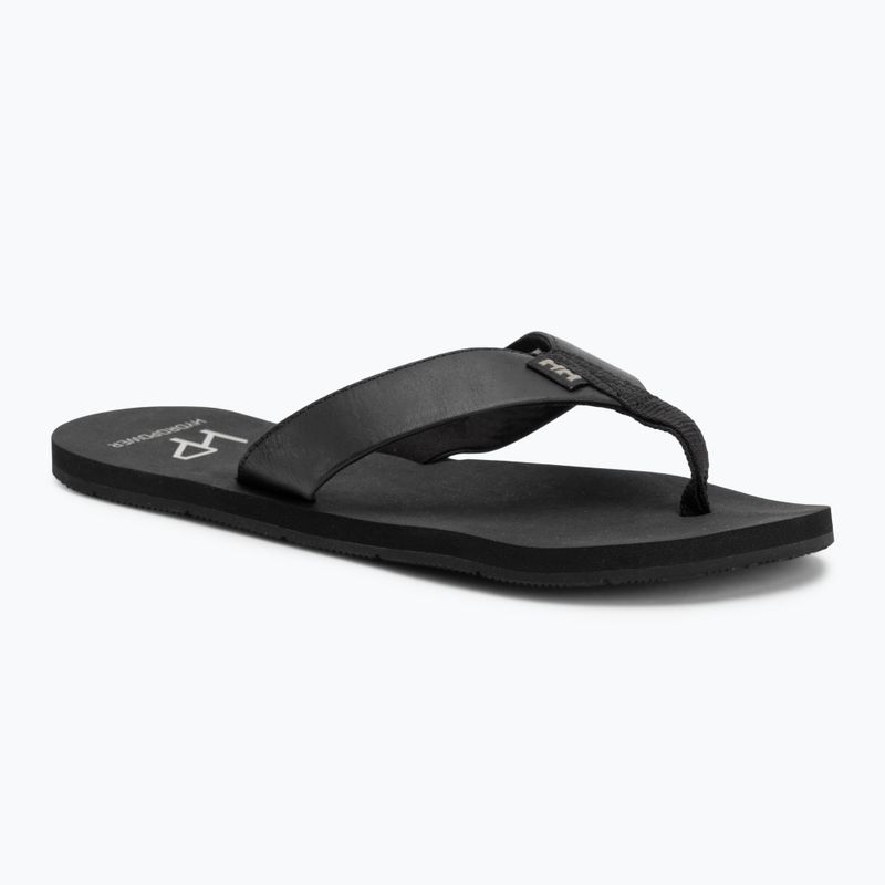 Férfi Helly Hansen Seasand 2 bőr szandál fekete / esett szikla flip flopok