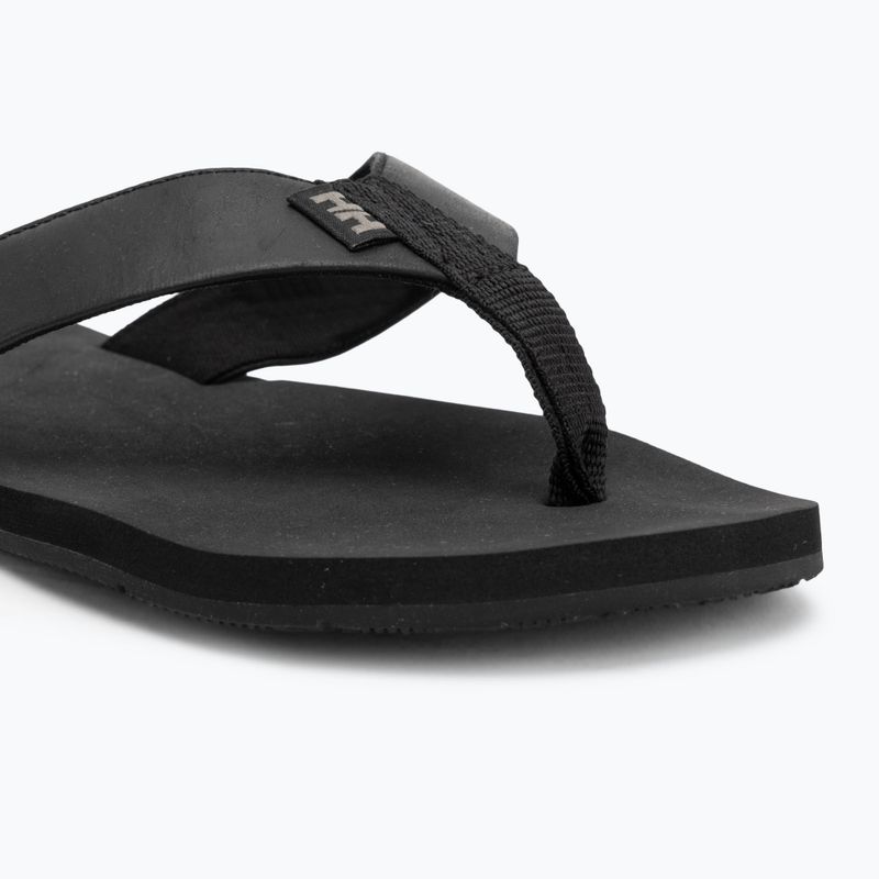 Férfi Helly Hansen Seasand 2 bőr szandál fekete / esett szikla flip flopok 7