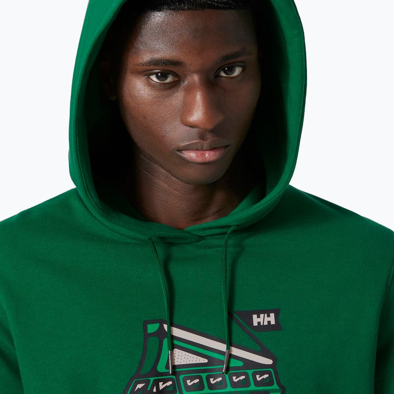 Férfi trekking pulóver Helly Hansen F2F Organic Cotton Hoodie malachite malachite 3