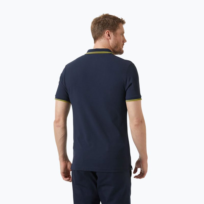 Férfi galléros póló Helly Hansen Kos Polo navy/gold rush 2