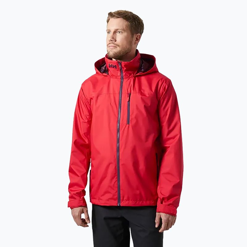 Férfi vitorlás kabát Helly Hansen Crew Hooded 2.0 piros