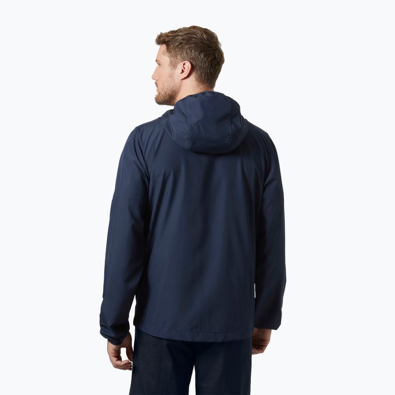 Férfi vitorlás kabát Helly Hansen Salt Striped Windbreaker navy 2