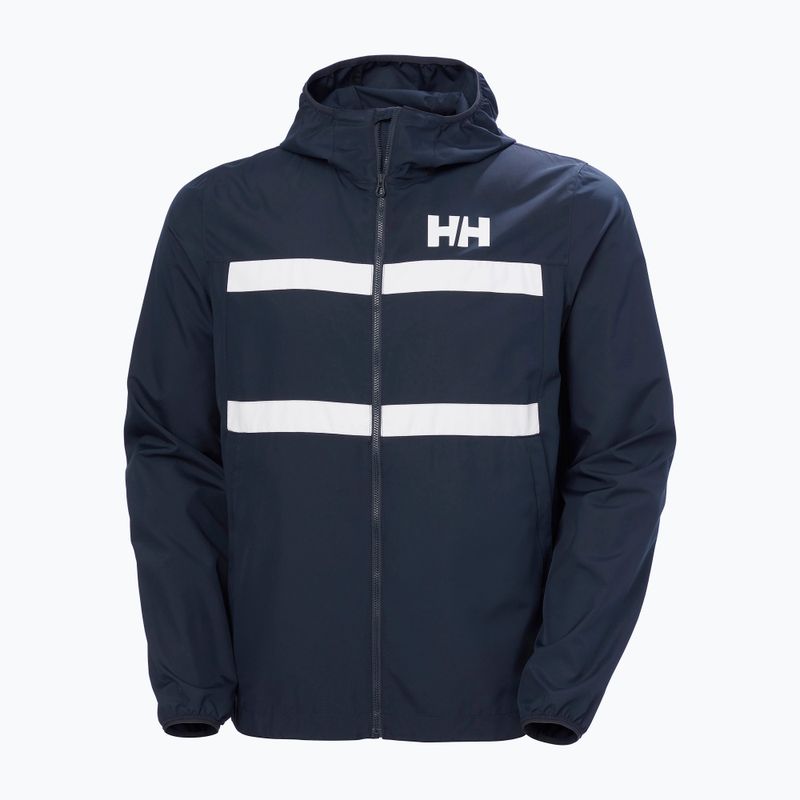 Férfi vitorlás kabát Helly Hansen Salt Striped Windbreaker navy 5