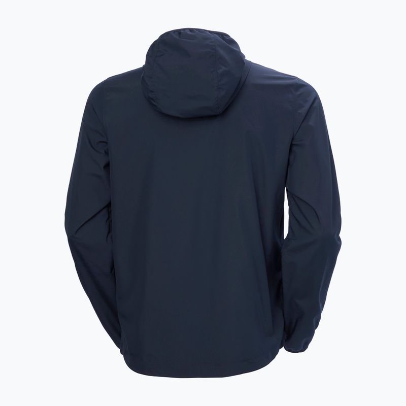 Férfi vitorlás kabát Helly Hansen Salt Striped Windbreaker navy 6