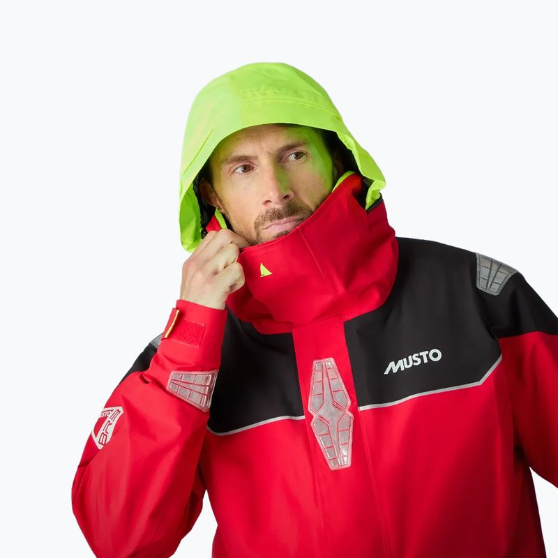 Férfi Musto BR3 Pertex Offshore igazi piros vitorlás kabát 8