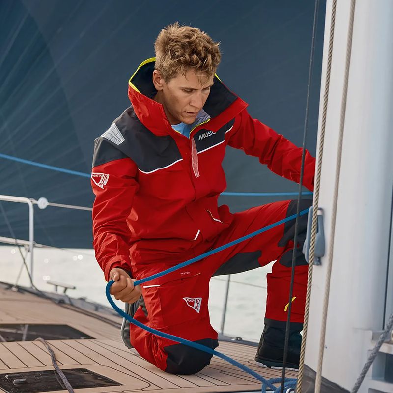 Férfi Musto BR3 Pertex Offshore igazi piros vitorlás kabát 12