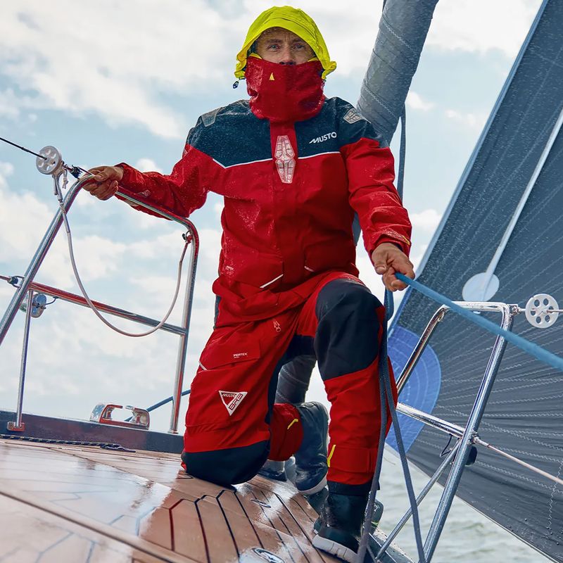 Férfi Musto BR3 Pertex Offshore igazi piros vitorlás kabát 13