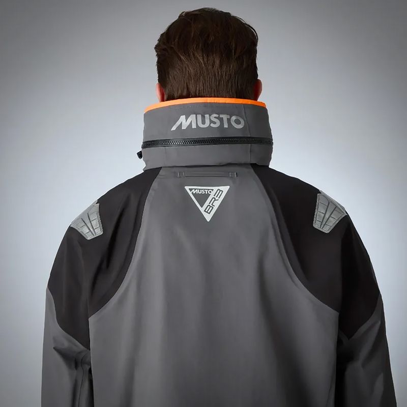 Férfi Musto BR3 Pertex Offshore vitorlás kabát szén színben 7