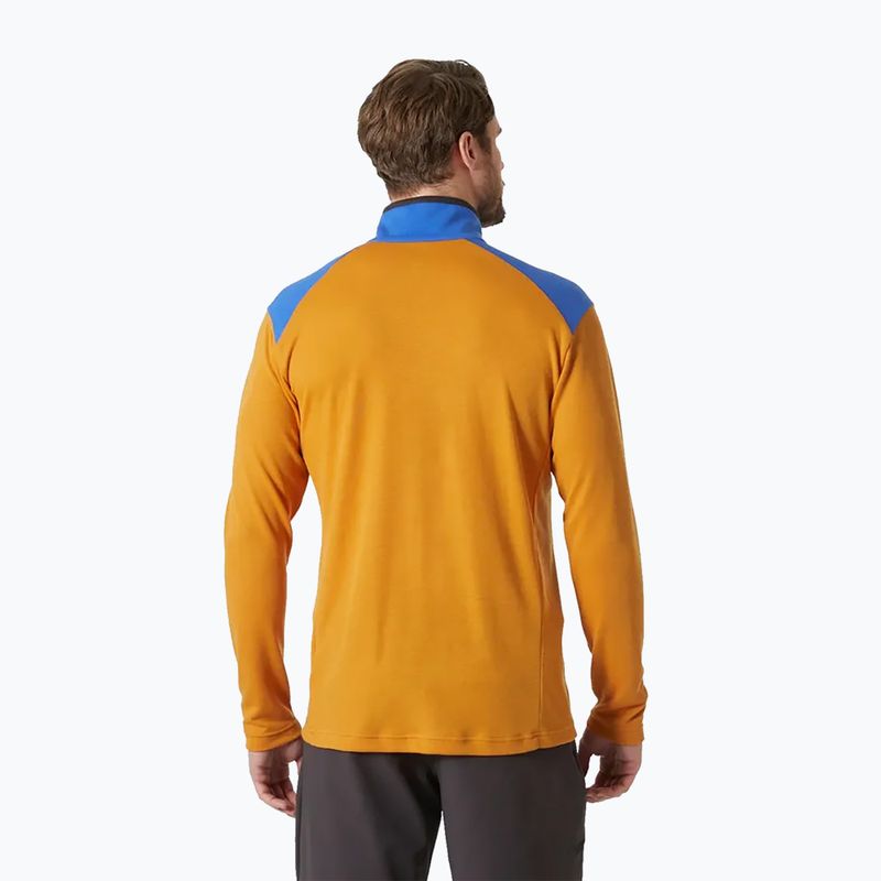 Férfi vitorlás pulóver Helly Hansen HP 1/2 Zip pulóver mustár színben 2