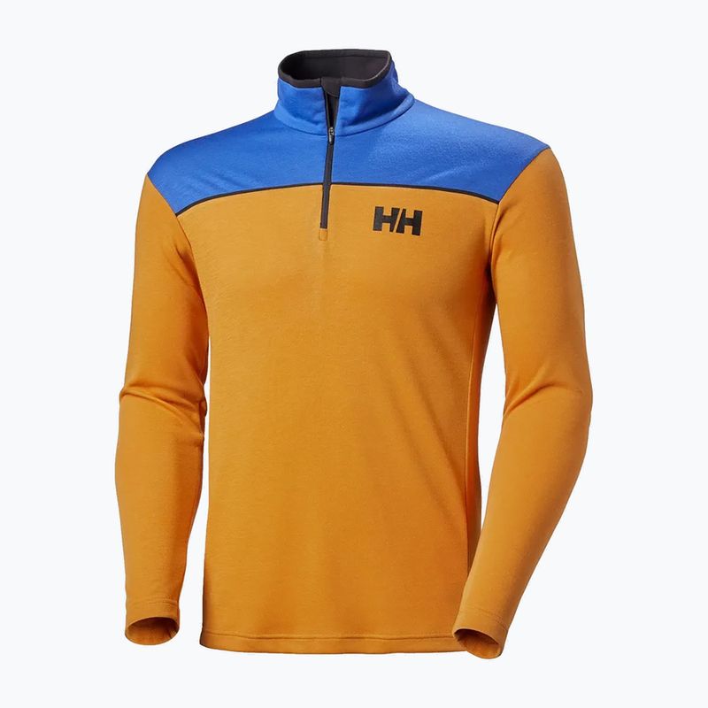 Férfi vitorlás pulóver Helly Hansen HP 1/2 Zip pulóver mustár színben 4