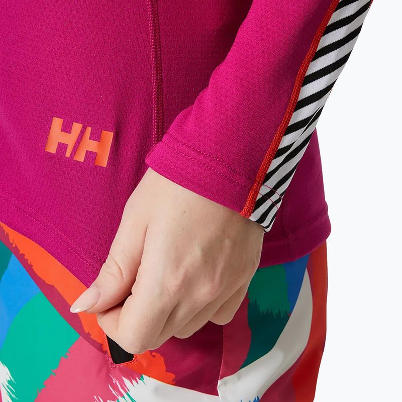 Női hőaktív pulóver Helly Hansen Lifa Active Stripe Crew magenta 2.0 3