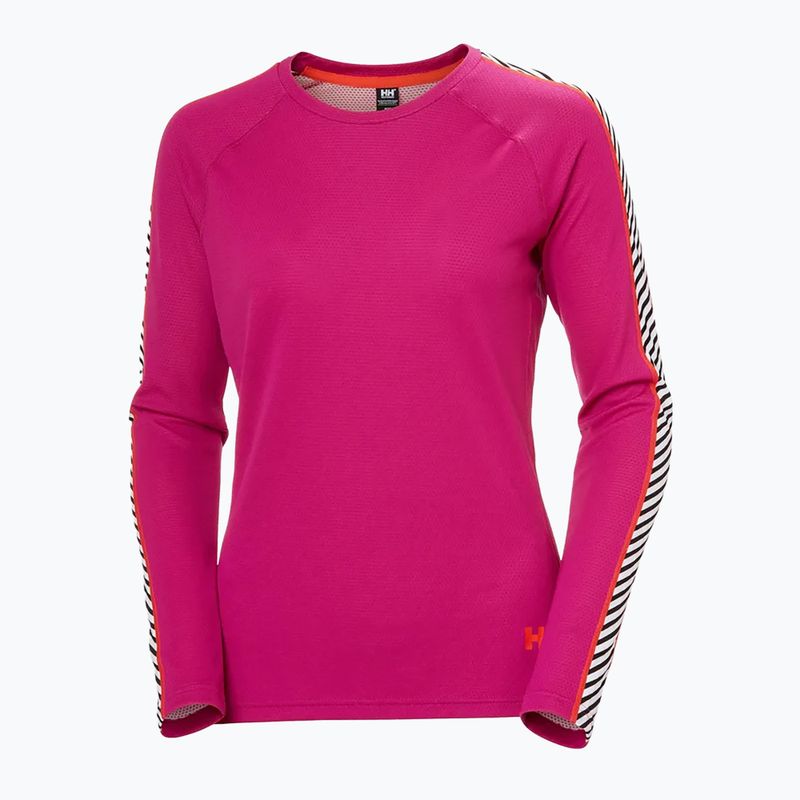 Női hőaktív pulóver Helly Hansen Lifa Active Stripe Crew magenta 2.0 4