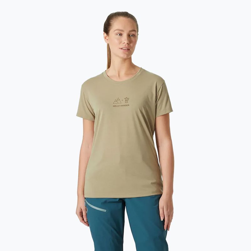 Helly Hansen női Skog Recycled Graphic póló kavicsos kavicsos