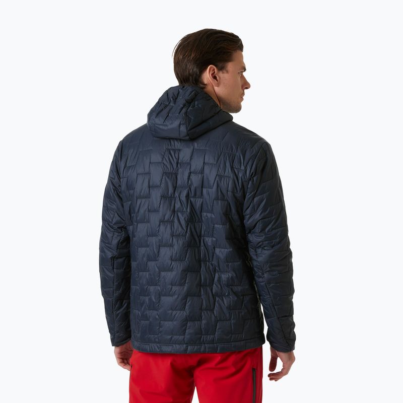 Férfi Helly Hansen Lifaloft Hooded Insulator hibrid dzseki navy 2