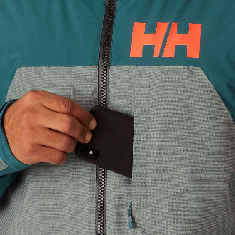 Férfi Helly Hansen Straightline Lifaloft 2.0 sí kabát dark creek 4