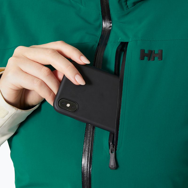 Női sí dzseki Helly Hansen Alphelia smaragd hó 3