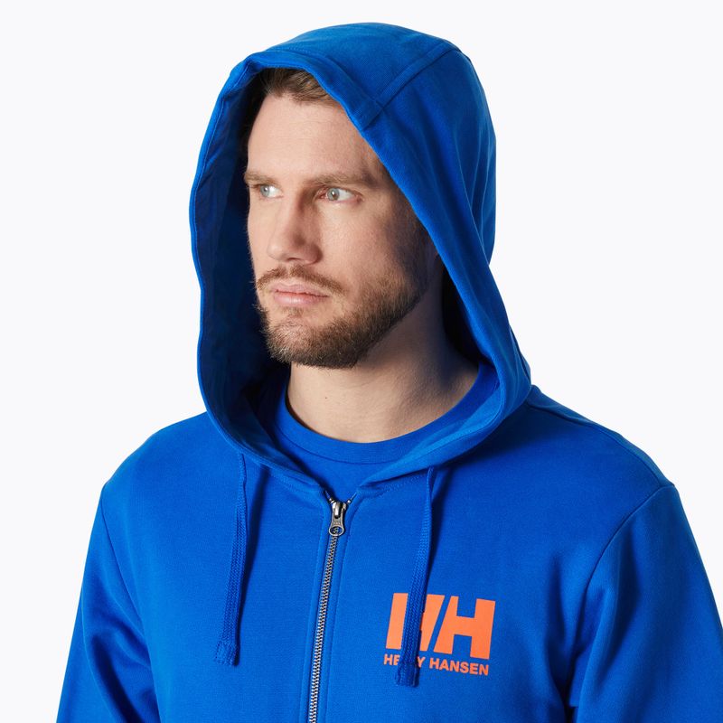 Férfi Helly Hansen HH Logo Full Zip Hoodie 2.0 kobalt 2.0 melegítőfelső 3