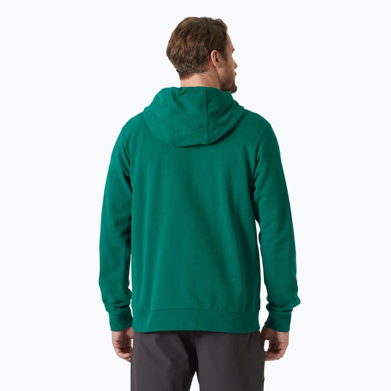 Férfi Helly Hansen HH Logo Hoodie 2.0 smaragdzöld 2