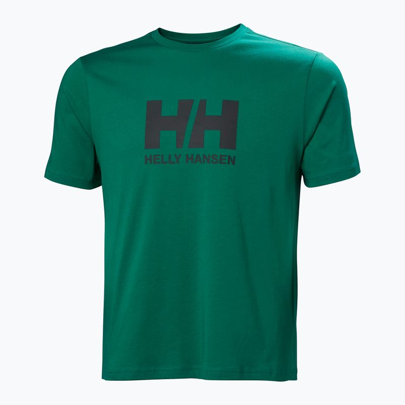 Férfi Helly Hansen Logo 2.0 póló smaragdzöld 4