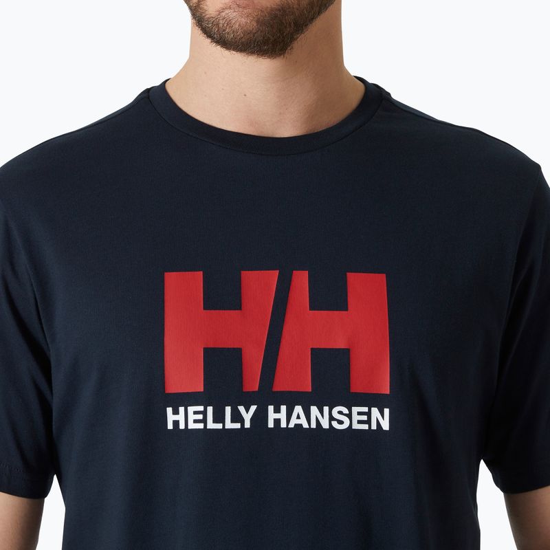 Férfi Helly Hansen Logo 2.0 póló, navy színű 3