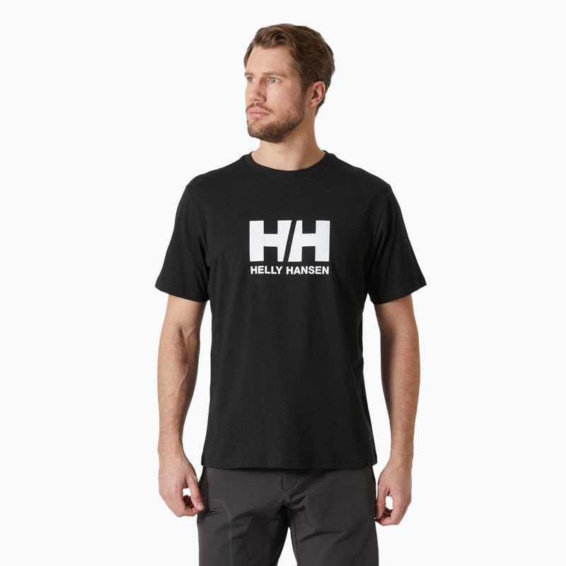 Férfi Helly Hansen Logo 2.0 póló fekete