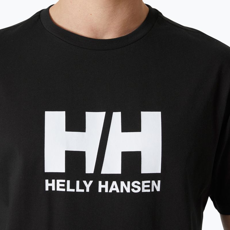 Férfi Helly Hansen Logo 2.0 póló fekete 3