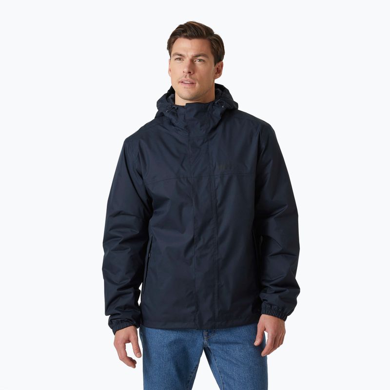 Férfi Helly Hansen Vancouver Fleece bélelt esőkabát navy