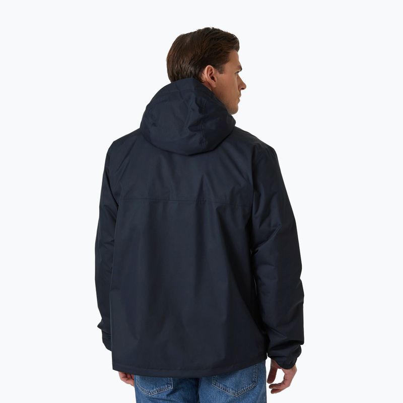 Férfi Helly Hansen Vancouver Fleece bélelt esőkabát navy 2