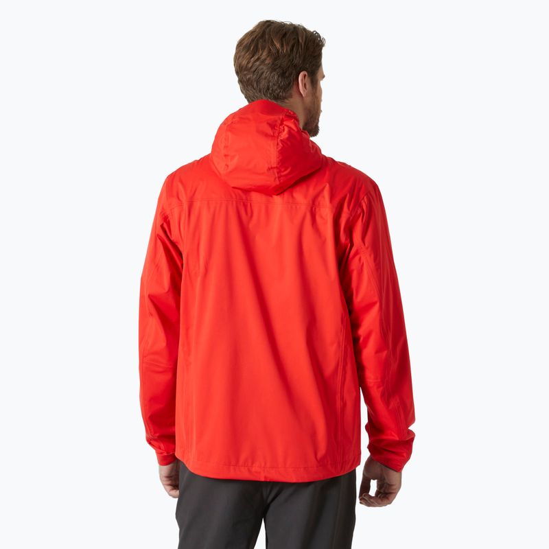 Férfi Helly Hansen Momentum 3L Stretch figyelmeztető piros esőkabát 2