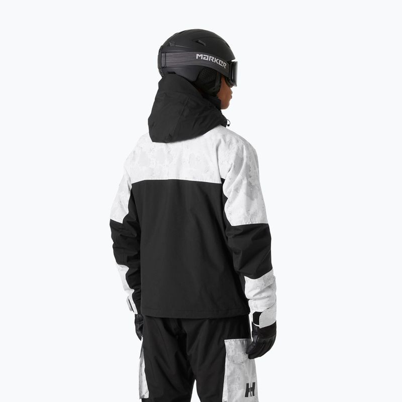 Férfi sí dzseki Helly Hansen Ullr D Heritage Short szürke köd hó camo aop 2