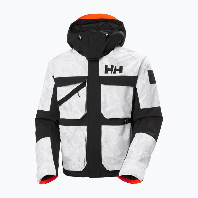 Férfi sí dzseki Helly Hansen Ullr D Heritage Short szürke köd hó camo aop 12