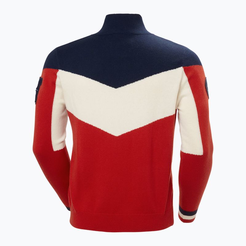 Férfi sípulóver Helly Hansen Apres Knitted Sweater red 7