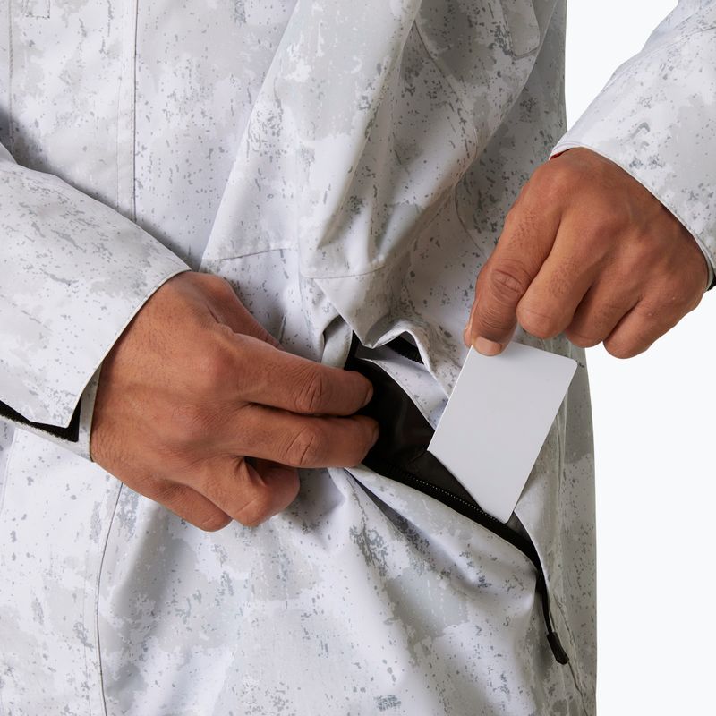 Férfi sí dzseki Helly Hansen Ullr D Shell Graphic szürke köd hó camo aop 7