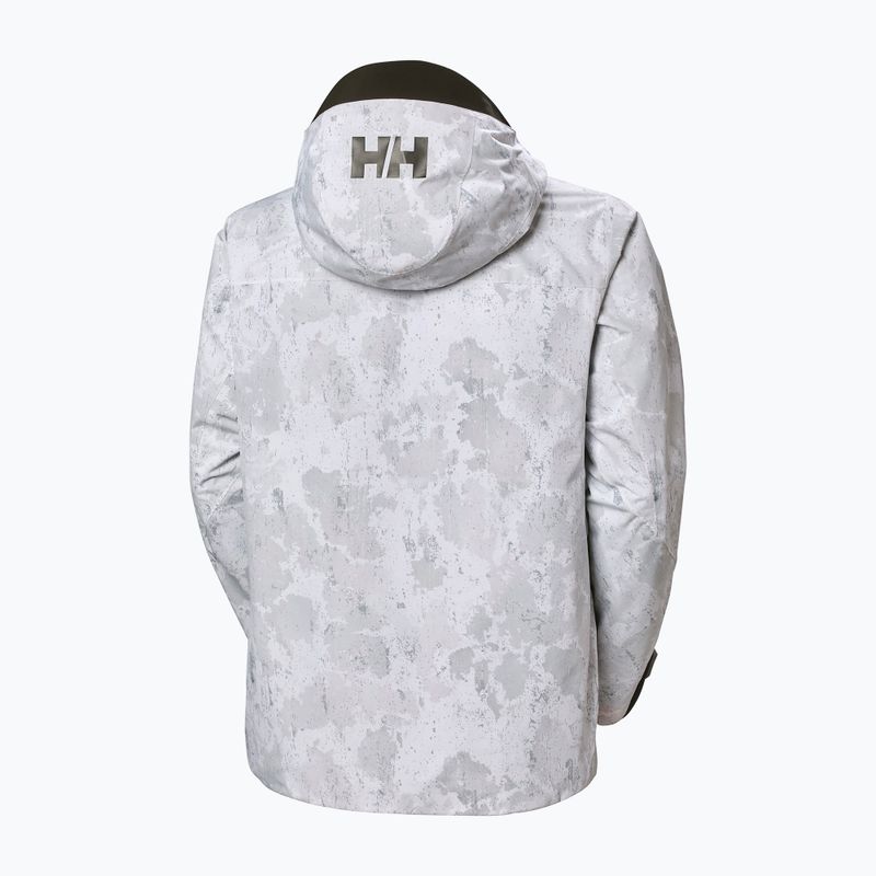 Férfi sí dzseki Helly Hansen Ullr D Shell Graphic szürke köd hó camo aop 11