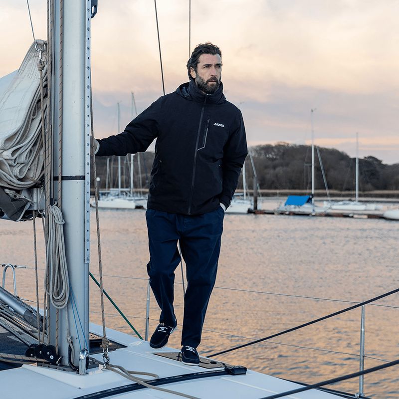 Férfi Musto BR1 Primaloft Midlayer Midlayer vitorlás kabát fekete 12