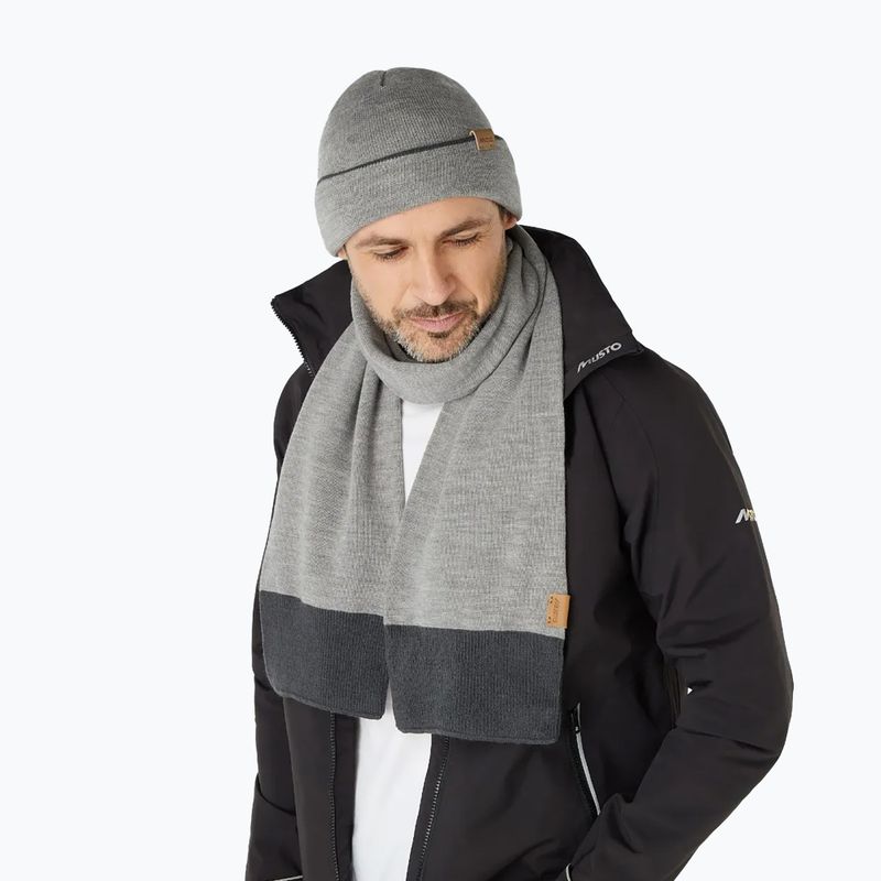 Garnitúra Sapka + Sál  Musto Tipped Beanie & Scarf Gift Set grey/ melange 4