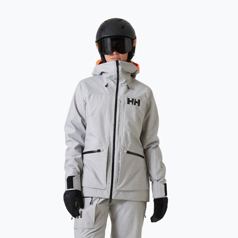 Női sí dzseki Helly Hansen Powderqueen 3.0 szürke/melange