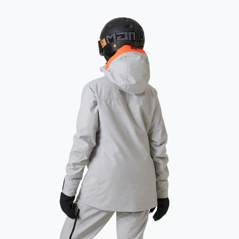 Női sí dzseki Helly Hansen Powderqueen 3.0 szürke/melange 2