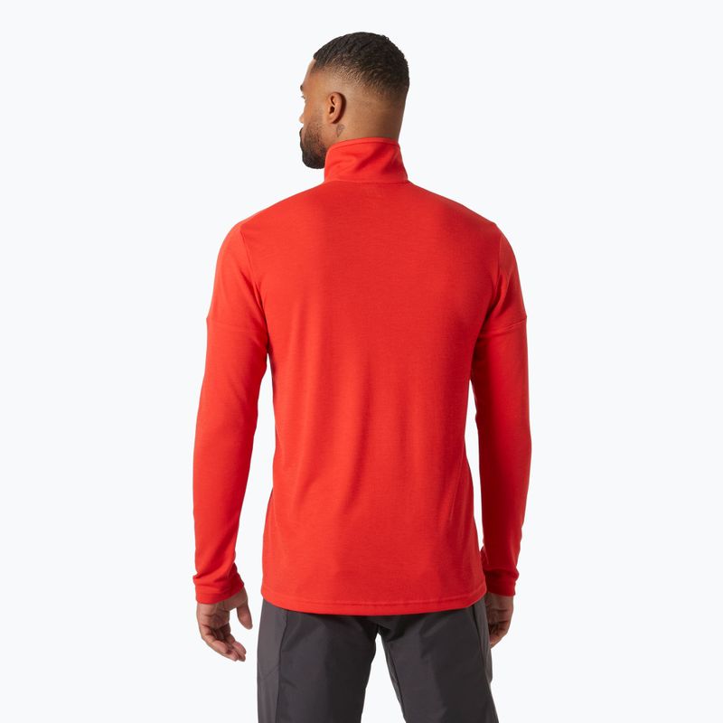 Férfi vitorlás pulóver Helly Hansen Hp 1/2 Zip Pullover 2.0 riasztás piros 2