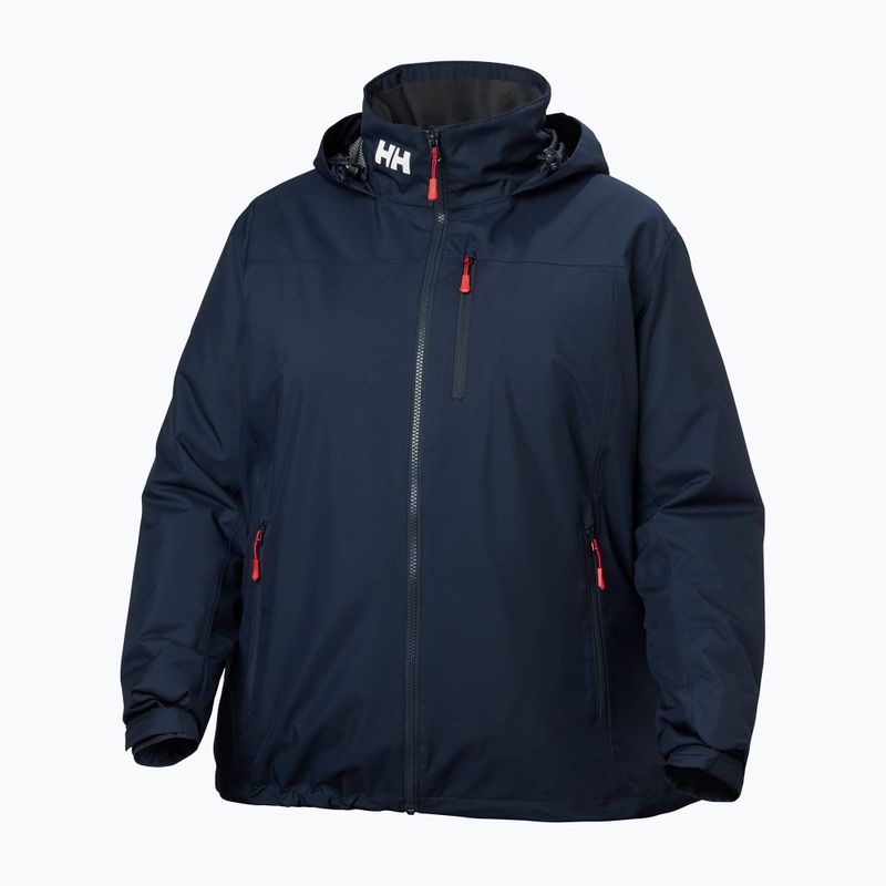 Női vitorlás dzseki Helly Hansen Crew Hooded Midlayer Plus 2.0 navy 9