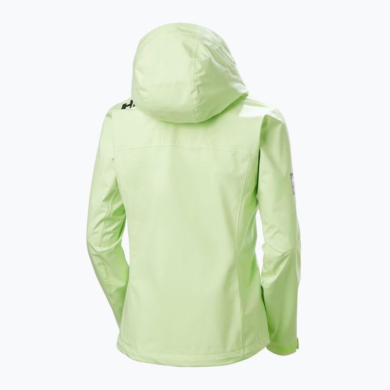Női vitorlás kabát Helly Hansen Crew Hooded 2.0 mosott lime 2