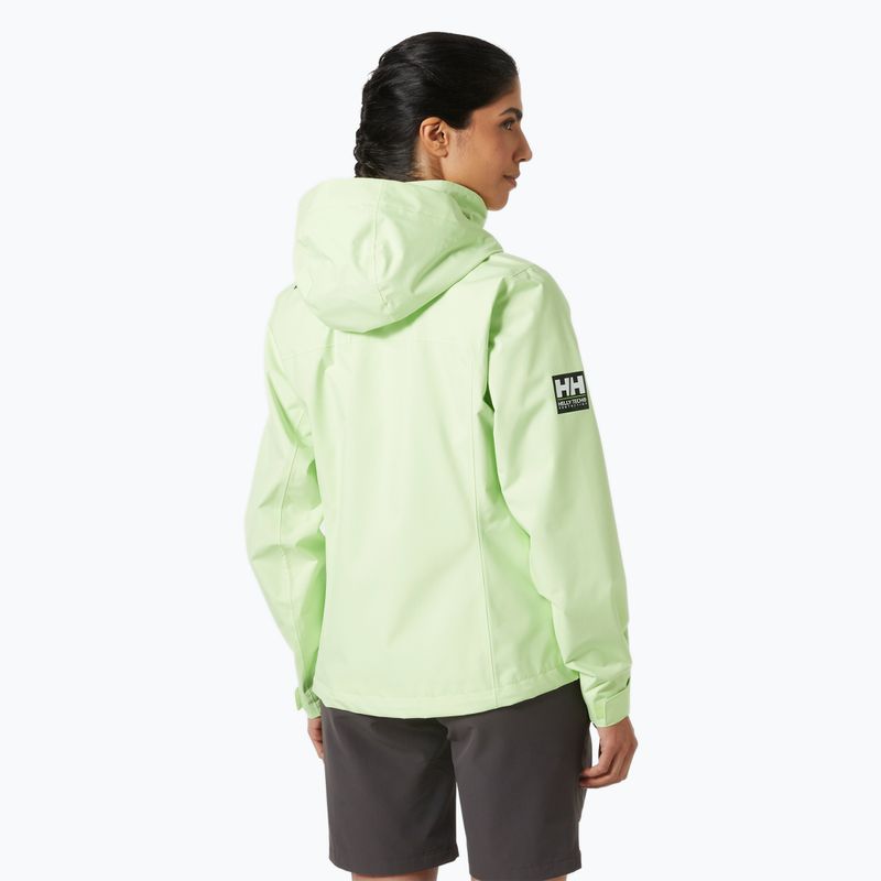 Női vitorlás kabát Helly Hansen Crew Hooded 2.0 mosott lime 4