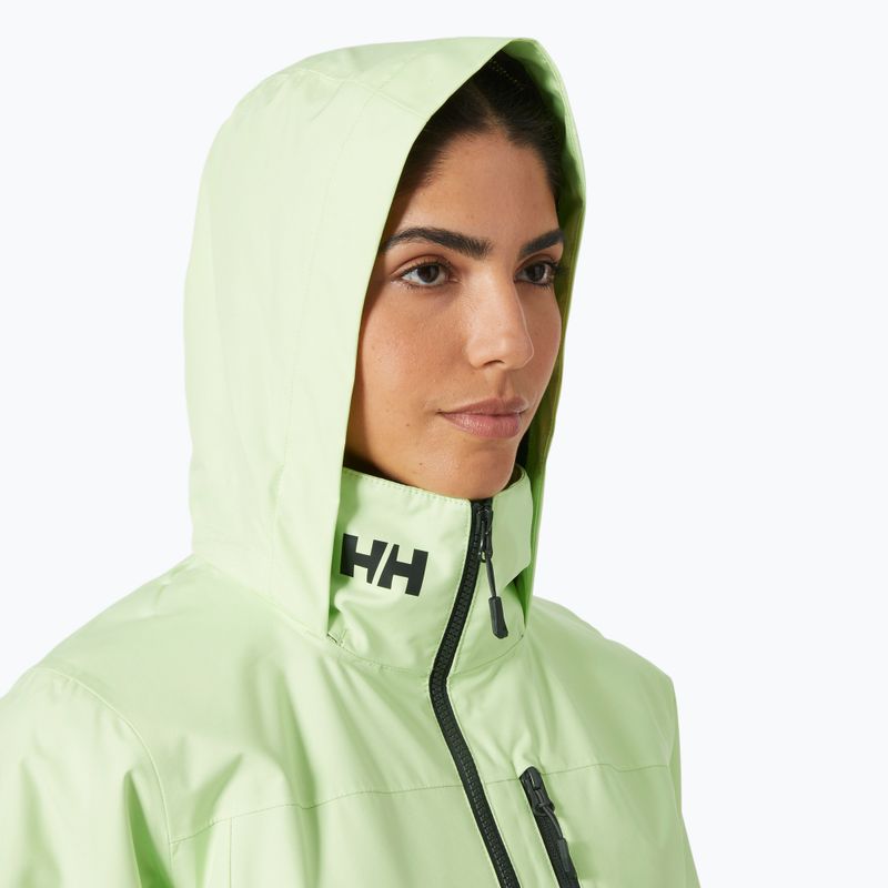 Női vitorlás kabát Helly Hansen Crew Hooded 2.0 mosott lime 5