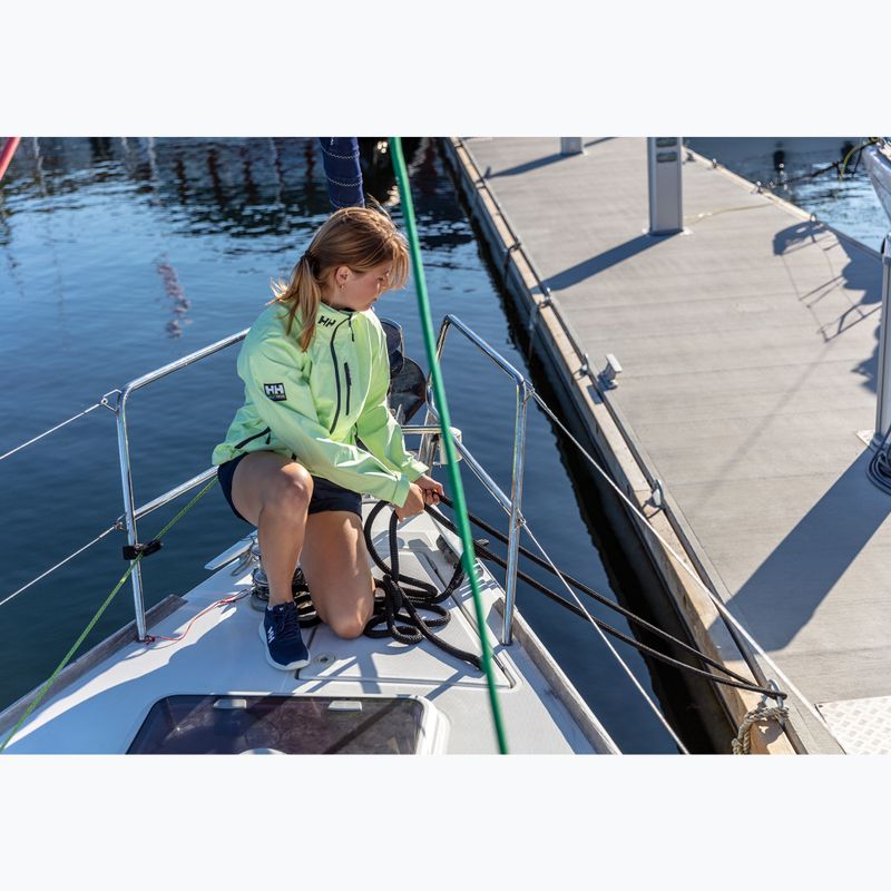 Női vitorlás kabát Helly Hansen Crew Hooded 2.0 mosott lime 10