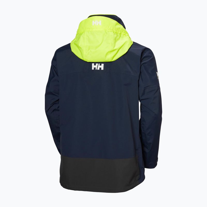 Férfi Helly Hansen Pier 4.0 esőkabát, navy színű 11