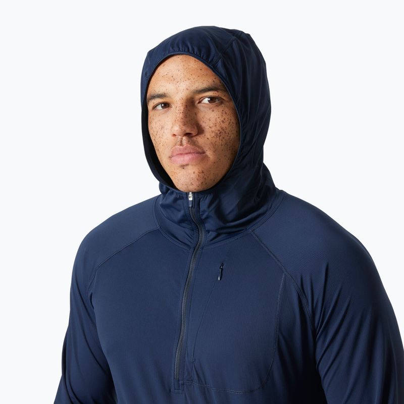 Férfi trekking pulóver Helly Hansen Shine Solen 1/2 Zip Hoodie navy 3