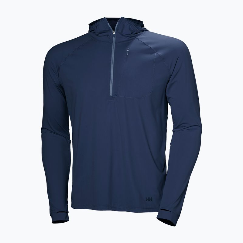Férfi trekking pulóver Helly Hansen Shine Solen 1/2 Zip Hoodie navy 5