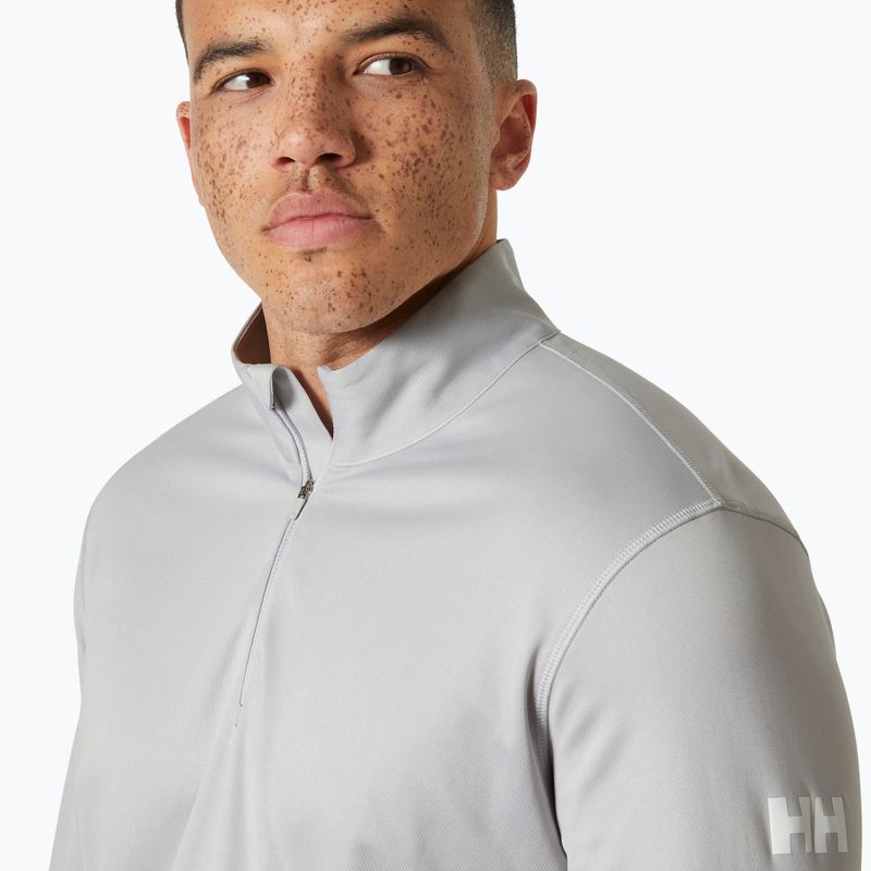 Férfi Helly Hansen HH Tech 1/2 Zip 2.0 hosszú ujjú szürke köd 3