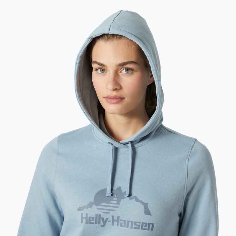 Női Helly Hansen Nord Graphic pulóver kapucnis pulóver szeleskék 3