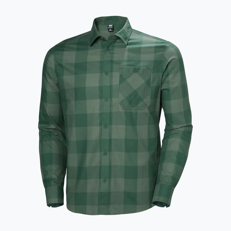 Férfi Helly Hansen Aker Flannel LS ing dzsungel zöld bivaly kockás ing 5